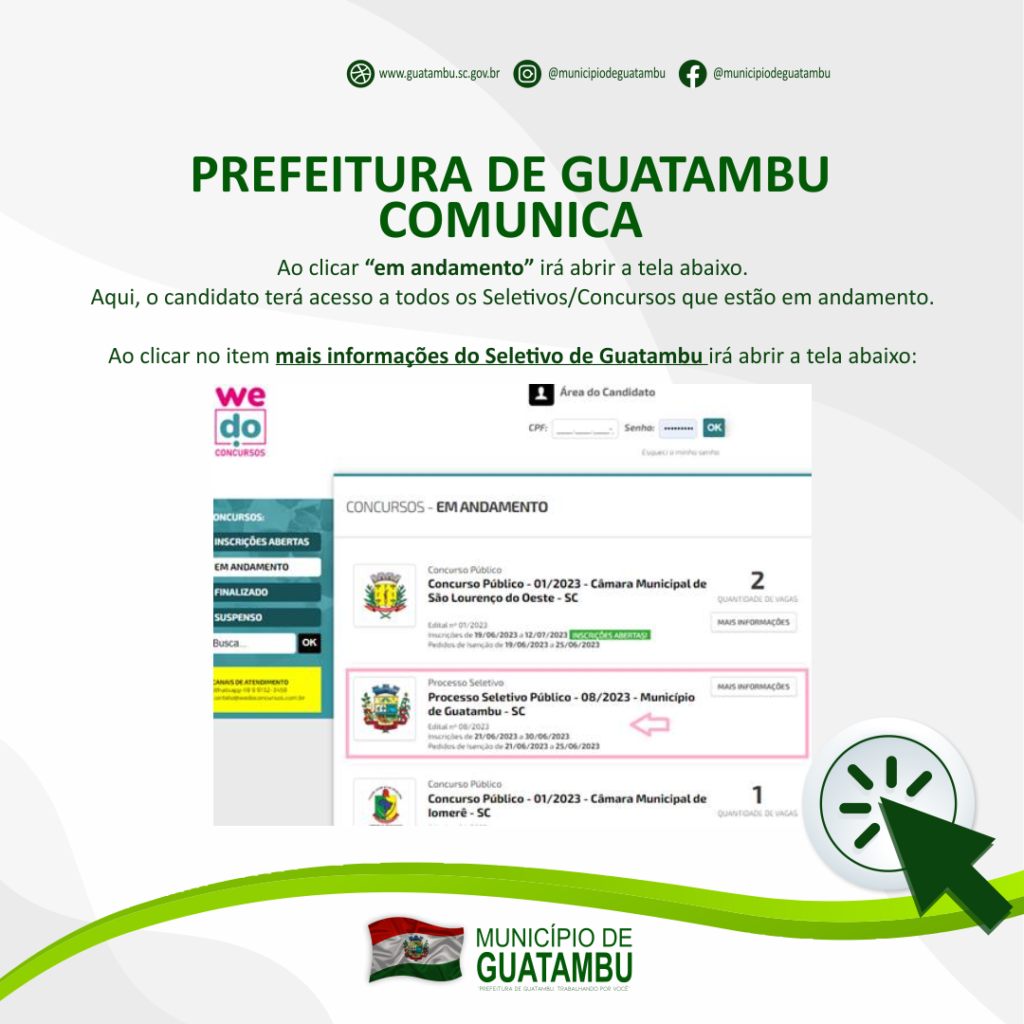 PREFEITURA DE GUATAMBU COMUNICA - Município de Guatambu